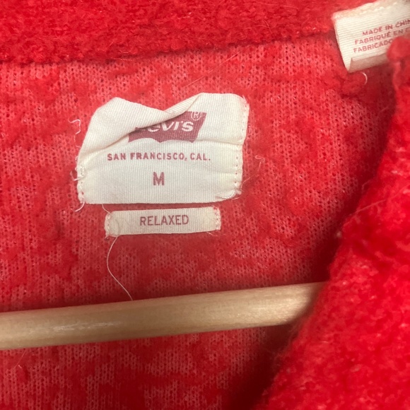 Red Levi cardigan - Picture 3 of 6